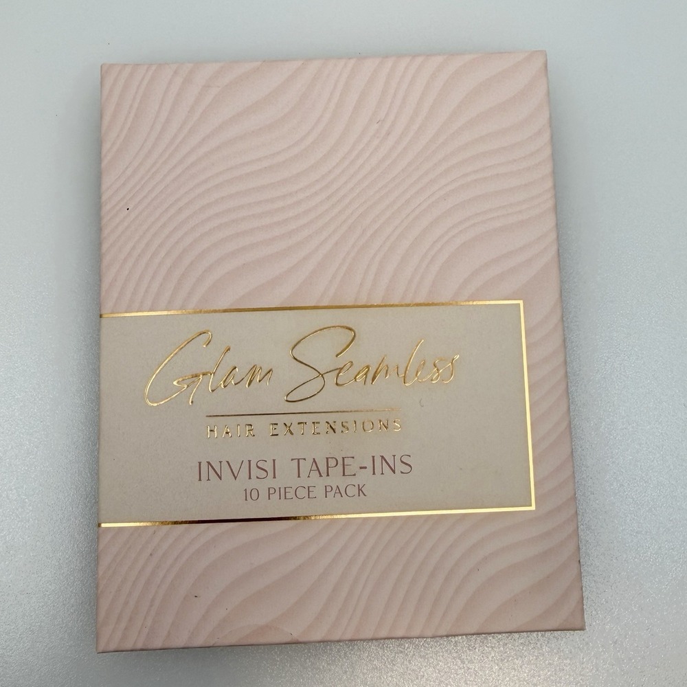 Glam Seamless Invisi Tape Ins 16" 2 Dark Brown New Sealed Remy Hair Extensions